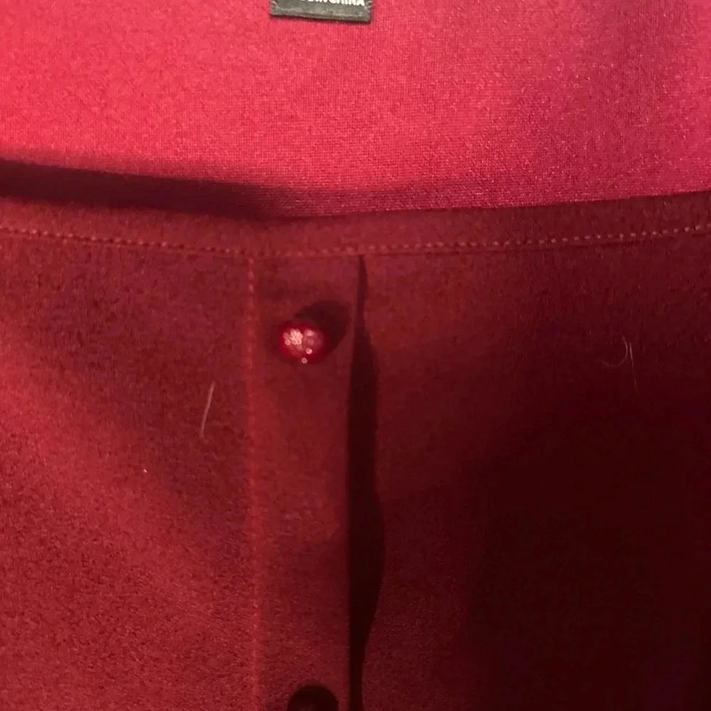 Shein Burgundy cropped blouse (F17) - Picture 4 of 7